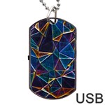 Broken Bubbles Dog Tag USB Flash (Two Sides) Front