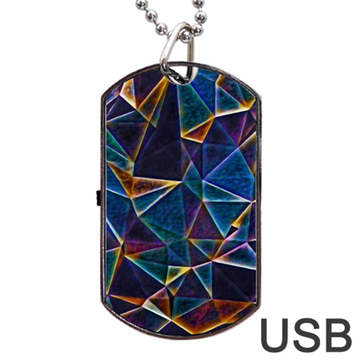 Broken Bubbles Dog Tag USB Flash (Two Sides)