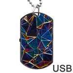 Broken Bubbles Dog Tag USB Flash (Two Sides) Back