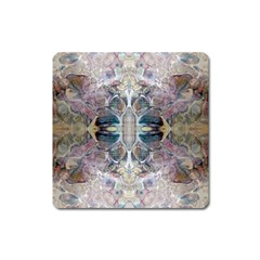 Pebbles Repeats Square Magnet by kaleidomarblingart