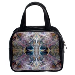 Pebbles Repeats Classic Handbag (two Sides) by kaleidomarblingart