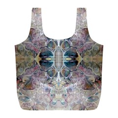 Pebbles Repeats Full Print Recycle Bag (l) by kaleidomarblingart