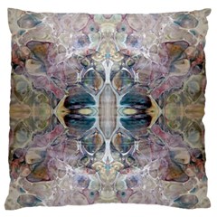 Pebbles Repeats Standard Flano Cushion Case (one Side) by kaleidomarblingart