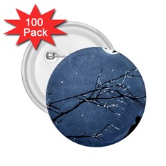 Full Moon Landscape Scene Illustration 2 25  Buttons (100 Pack) 