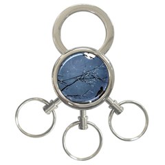 Full Moon Landscape Scene Illustration 3-ring Key Chain by dflcprintsclothing