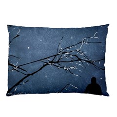 Full Moon Landscape Scene Illustration Pillow Case (two Sides)