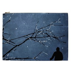 Full Moon Landscape Scene Illustration Cosmetic Bag (xxl) by dflcprintsclothing