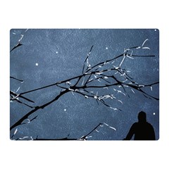 Full Moon Landscape Scene Illustration Double Sided Flano Blanket (mini)  by dflcprintsclothing