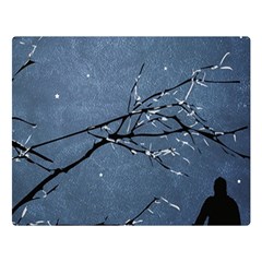 Full Moon Landscape Scene Illustration Double Sided Flano Blanket (large) 