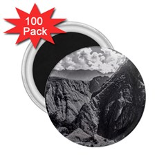 Machu Picchu Black And White Landscape 2 25  Magnets (100 Pack)  by dflcprintsclothing