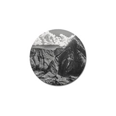 Machu Picchu Black And White Landscape Golf Ball Marker by dflcprintsclothing