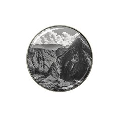 Machu Picchu Black And White Landscape Hat Clip Ball Marker by dflcprintsclothing