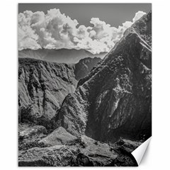 Machu Picchu Black And White Landscape Canvas 16  X 20  by dflcprintsclothing