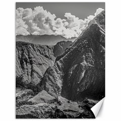 Machu Picchu Black And White Landscape Canvas 18  X 24  by dflcprintsclothing