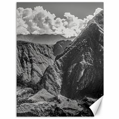 Machu Picchu Black And White Landscape Canvas 36  X 48  by dflcprintsclothing