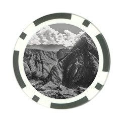 Machu Picchu Black And White Landscape Poker Chip Card Guard