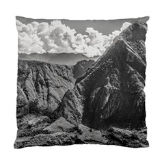 Machu Picchu Black And White Landscape Standard Cushion Case (one Side) by dflcprintsclothing