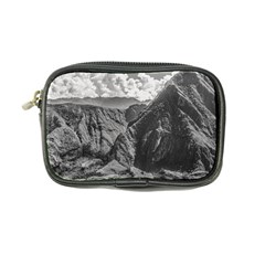 Machu Picchu Black And White Landscape Coin Purse by dflcprintsclothing