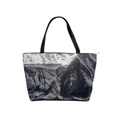 Machu Picchu Black And White Landscape Classic Shoulder Handbag by dflcprintsclothing