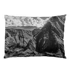 Machu Picchu Black And White Landscape Pillow Case (two Sides) by dflcprintsclothing