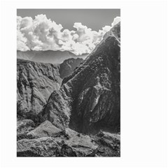 Machu Picchu Black And White Landscape Large Garden Flag (two Sides) by dflcprintsclothing