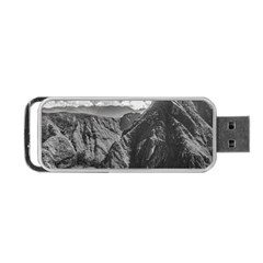 Machu Picchu Black And White Landscape Portable Usb Flash (two Sides) by dflcprintsclothing