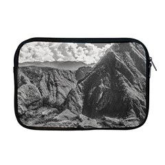 Machu Picchu Black And White Landscape Apple Macbook Pro 17  Zipper Case by dflcprintsclothing