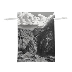 Machu Picchu Black And White Landscape Lightweight Drawstring Pouch (s)