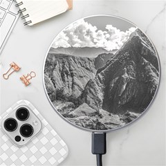 Machu Picchu Black And White Landscape Wireless Charger