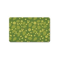 Folk Flowers Pattern Floral Surface Design  Magnet (name Card) by Eskimos