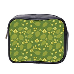 Folk Flowers Pattern Floral Surface Design  Mini Toiletries Bag (two Sides) by Eskimos