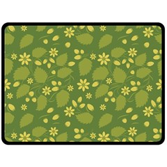 Folk Flowers Pattern Floral Surface Design  Double Sided Fleece Blanket (large)  by Eskimos