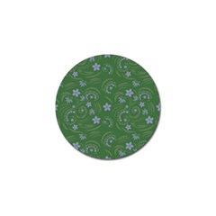 Folk Flowers Pattern Floral Surface Design Golf Ball Marker by Eskimos