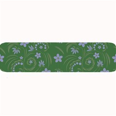 Folk Flowers Pattern Floral Surface Design Large Bar Mats by Eskimos