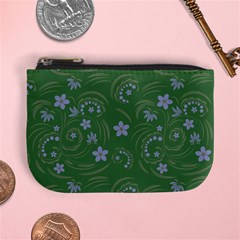 Folk Flowers Pattern Floral Surface Design Mini Coin Purse by Eskimos