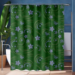 Folk Flowers Pattern Floral Surface Design Shower Curtain 60  X 72  (medium)  by Eskimos