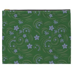 Folk Flowers Pattern Floral Surface Design Cosmetic Bag (xxxl) by Eskimos