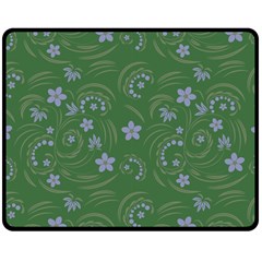 Folk Flowers Pattern Floral Surface Design Double Sided Fleece Blanket (medium)  by Eskimos