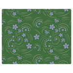 Folk flowers pattern Floral surface design Double Sided Flano Blanket (Medium)  60 x50  Blanket Back