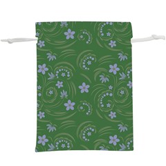 Folk Flowers Pattern Floral Surface Design  Lightweight Drawstring Pouch (xl) by Eskimos