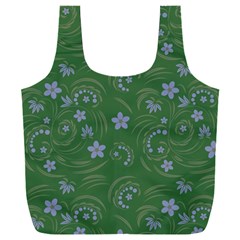 Folk Flowers Pattern Floral Surface Design Full Print Recycle Bag (xxxl) by Eskimos