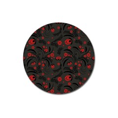 Folk Flowers Pattern Floral Surface Design Magnet 3  (round) by Eskimos