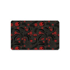 Folk Flowers Pattern Floral Surface Design Magnet (name Card) by Eskimos