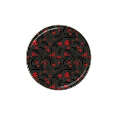 Folk Flowers Pattern Floral Surface Design Hat Clip Ball Marker by Eskimos