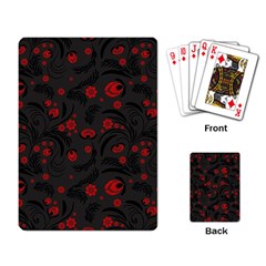 Folk Flowers Pattern Floral Surface Design Playing Cards Single Design (rectangle) by Eskimos