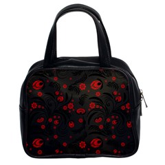 Folk Flowers Pattern Floral Surface Design Classic Handbag (two Sides) by Eskimos