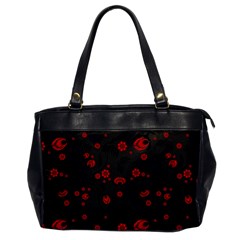 Folk Flowers Pattern Floral Surface Design Oversize Office Handbag by Eskimos