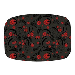 Folk Flowers Pattern Floral Surface Design Mini Square Pill Box by Eskimos