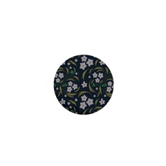 Folk Flowers Pattern Floral Surface Design 1  Mini Buttons by Eskimos