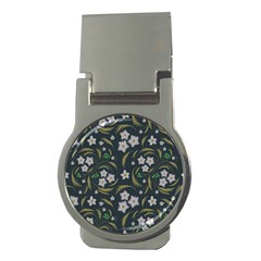 Folk Flowers Pattern Floral Surface Design Money Clips (round)  by Eskimos